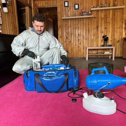 ФОТО Полное удаление ртути в помещениях в Одесском